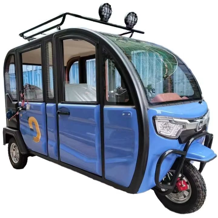 Enclosed Electric Tricycle for Efficient Passenger Transport Solutions-sku-5