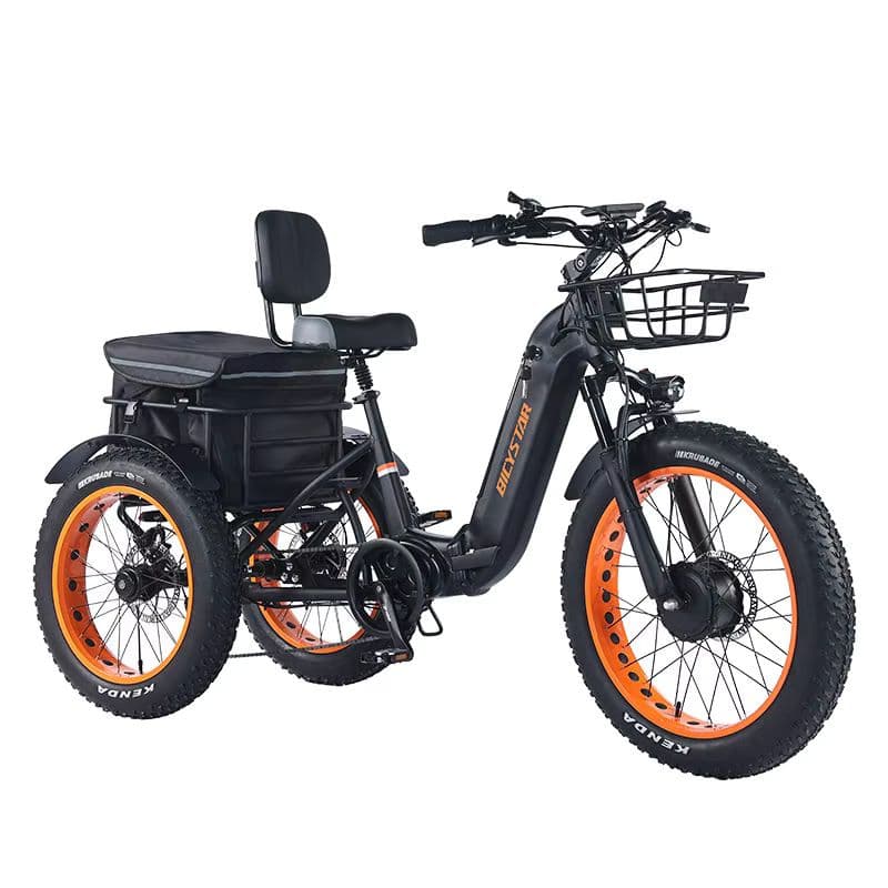 26" Electric Assist Adult Tricycle for Cargo and Leisure with 7-Speed Gears-sku-6