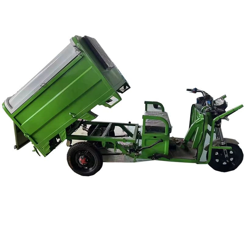 Electric Three-Wheeled Sanitation Truck for Efficient Waste Management-sku-8