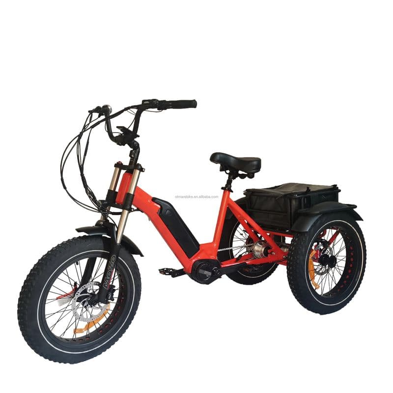 Durable 20-Inch Electric Fat Tire Tricycle for Efficient Urban Transport-sku-8