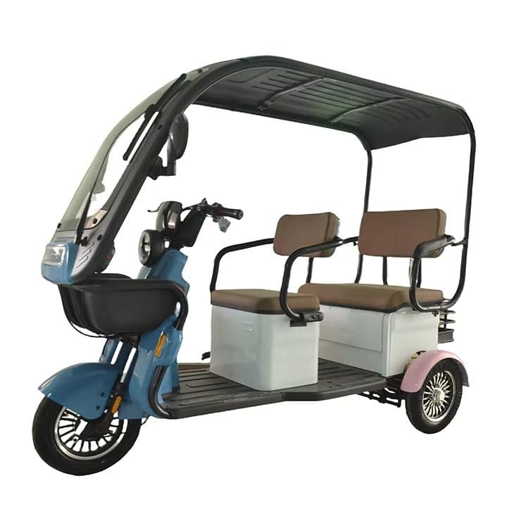 Versatile Electric Tricycle for Efficient 3-Person Transport and Cargo Solutions-sku-0