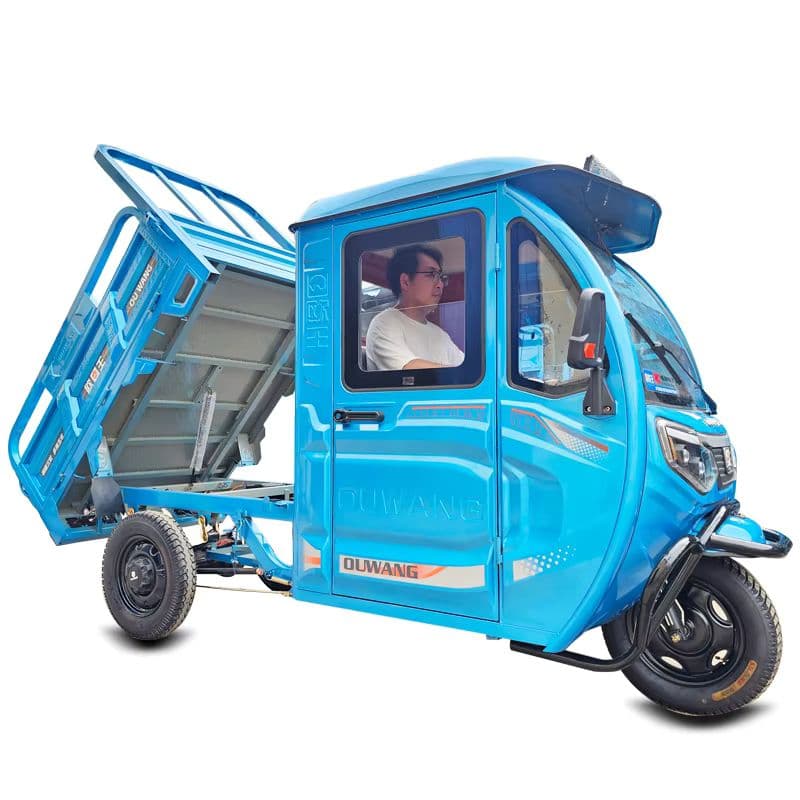 Cost-effective Enclosed Electric Dump Tricycle for Commercial Handling-sku-2