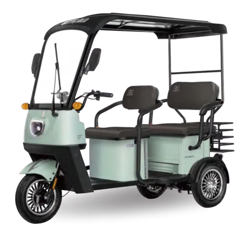 Electric Mobility Tricycle for Adults with Canopy and Storage Basket 3