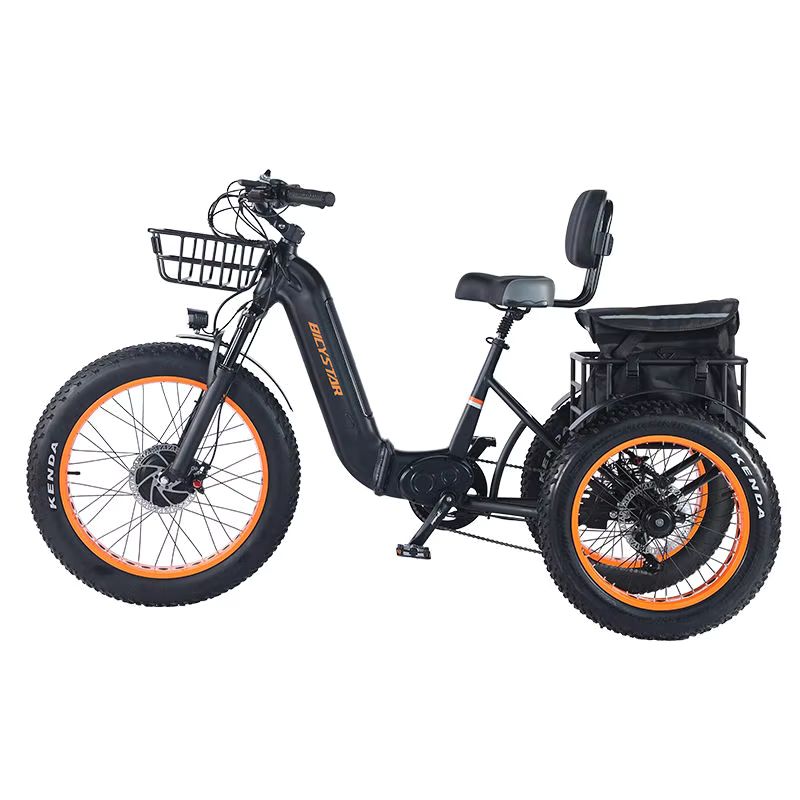 26" Electric Assist Adult Tricycle for Cargo and Leisure with 7-Speed Gears 2