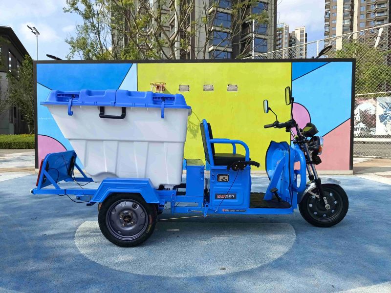 Electric 3-Wheel Garbage Collection Truck for Efficient Sanitation 3