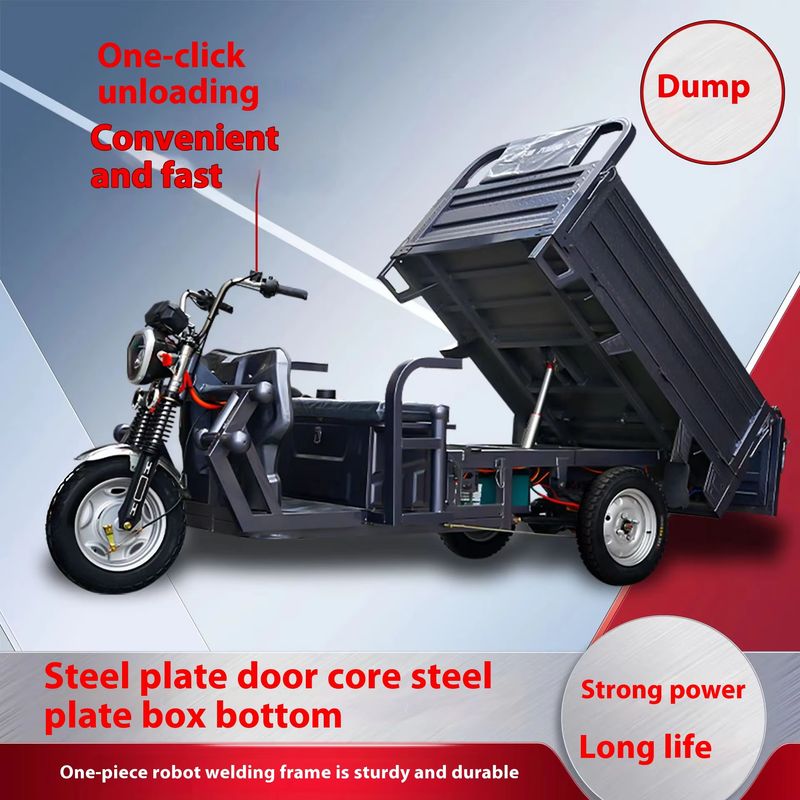 Heavy-Duty 1000W Electric Tricycle for Efficient Cargo Transport 3