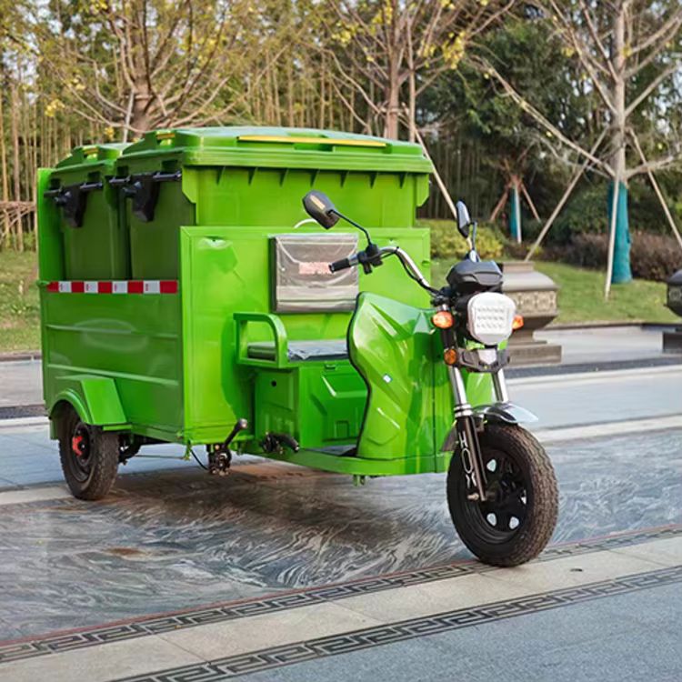 Electric 3-Wheel Tricycle for Efficient Waste Management and Recycling 3