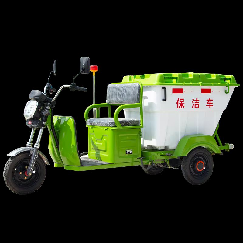 Custom Electric Vending Tricycle for Efficient Sanitation and Cargo Transport 2