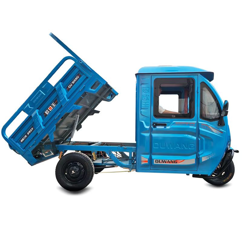 Cost-effective Enclosed Electric Dump Tricycle for Commercial Handling 2