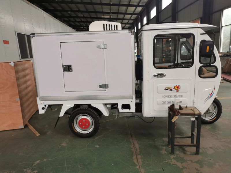 Tricycle électrique réfrigéré à énergie solaire pour un transport efficace des marchandises 2