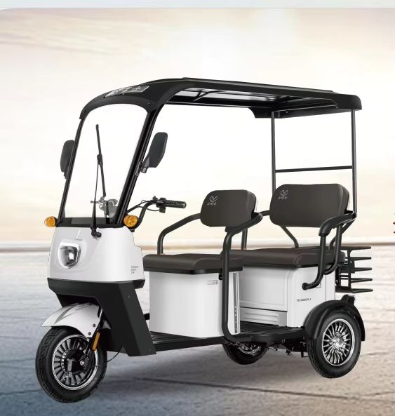 Electric Mobility Tricycle for Adults with Canopy and Storage Basket 2