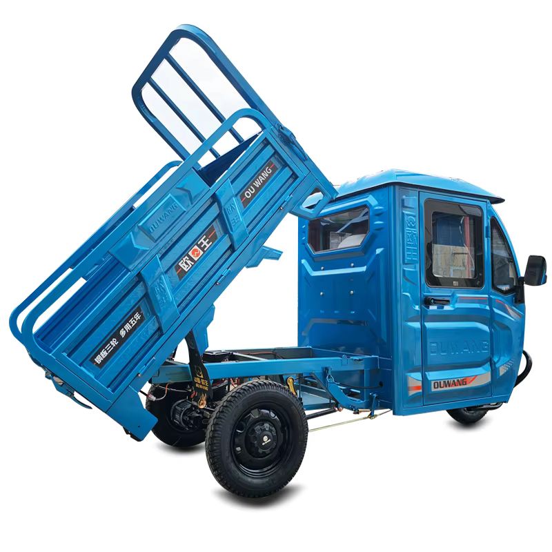 Cost-effective Enclosed Electric Dump Tricycle for Commercial Handling 3