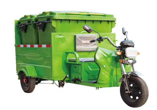 Electric 3-Wheel Tricycle for Efficient Waste Management and Recycling 2